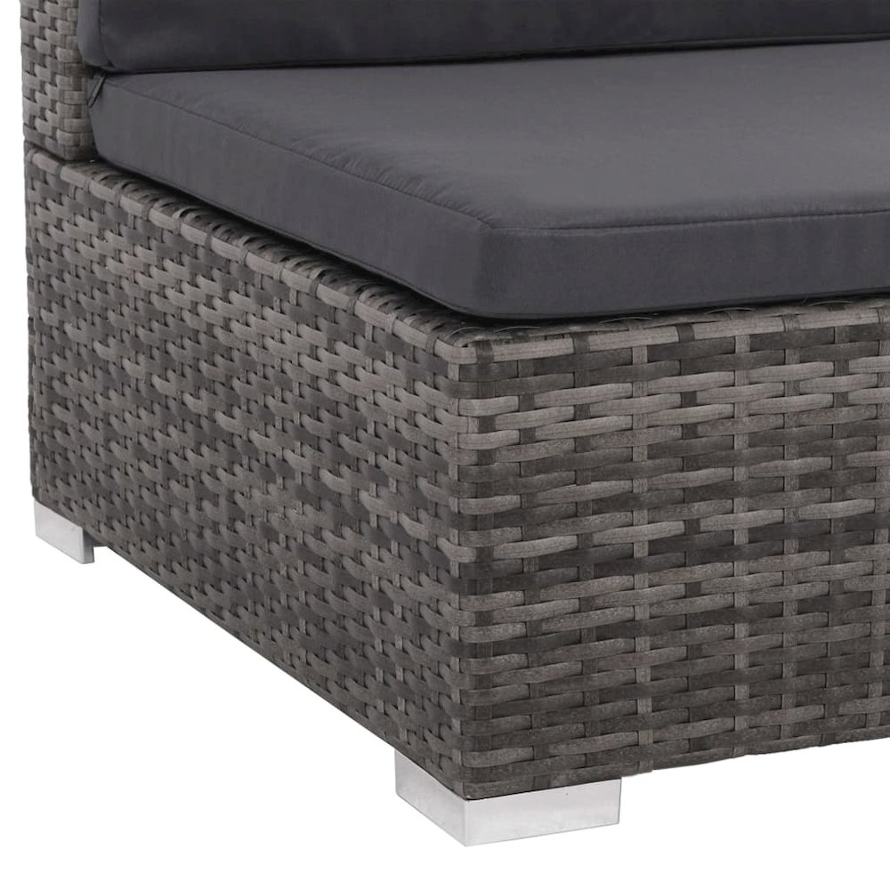 Sofa Set Grey, dark grey, red. Picture 6