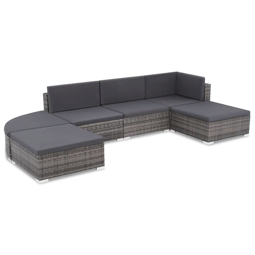 Sofa Set Gray and Dark Gray. Picture 1