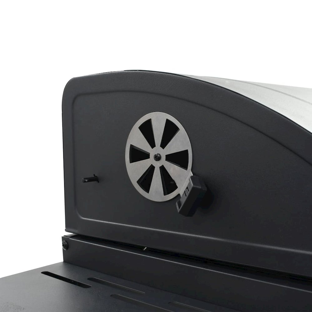 vidaXL Charcoal-Fueled BBQ Grill with Bottom Shelf Black, 44280. Picture 10