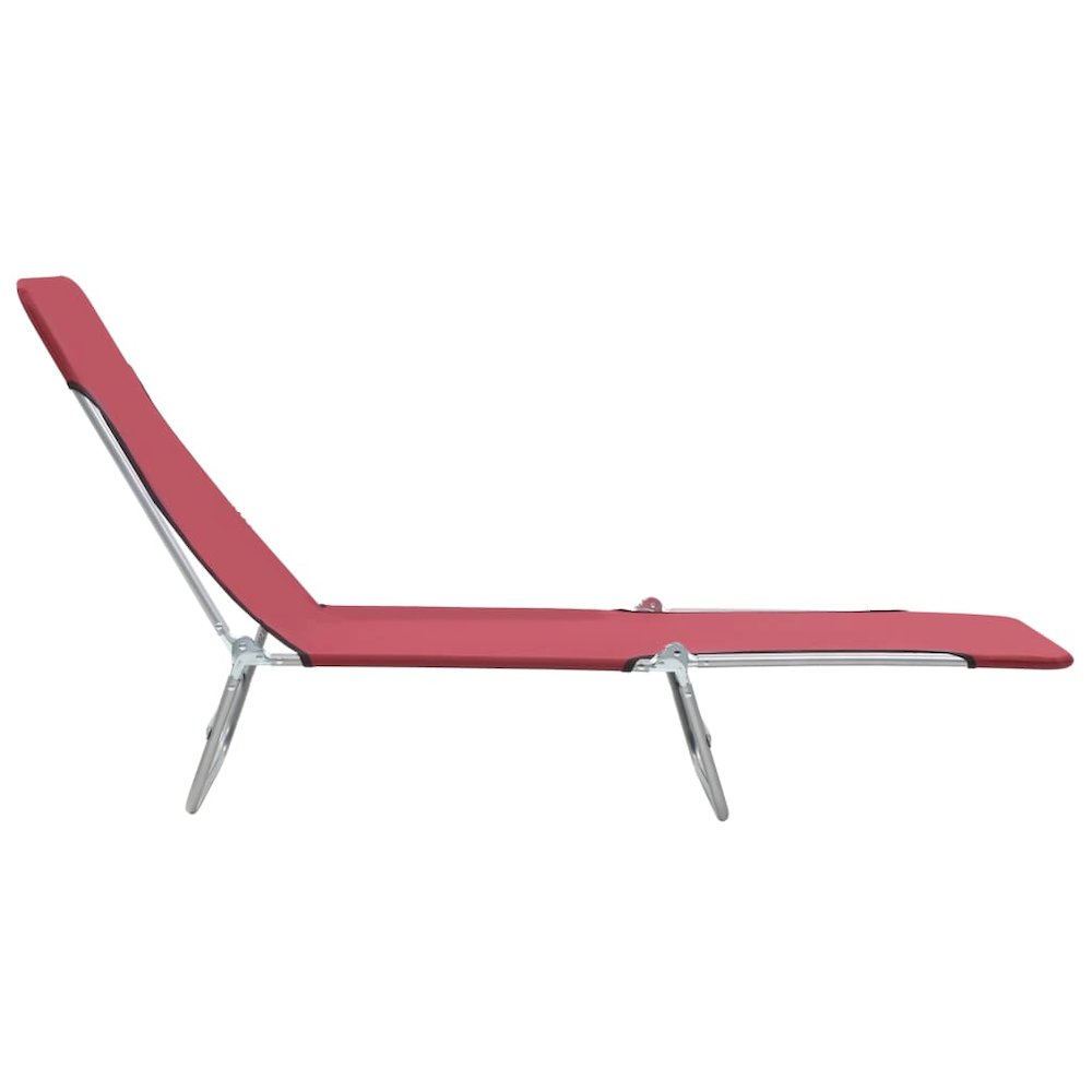 Sunlounger Set of 2 Red. Picture 3