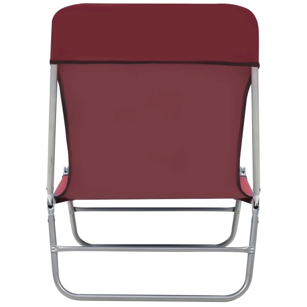 Sunlounger Set of 2 Red. Picture 7