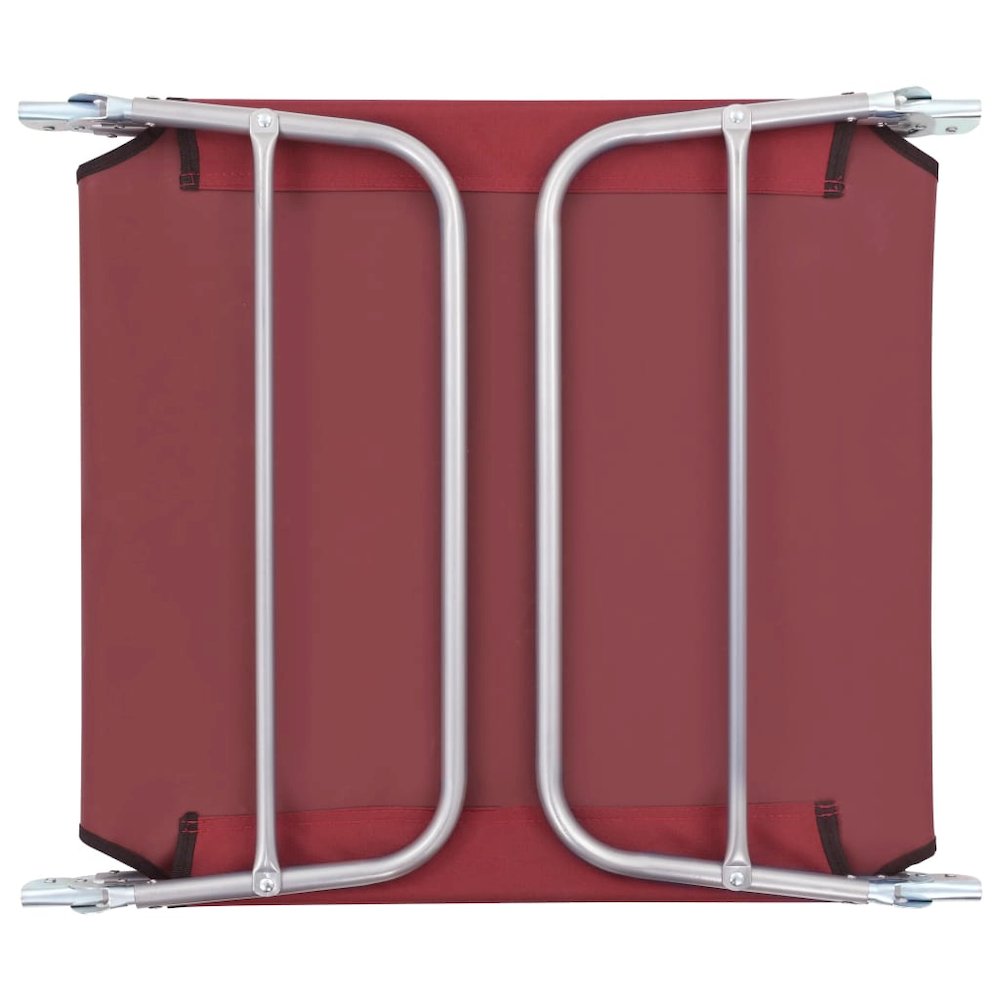 Sunlounger Set of 2 Red. Picture 10