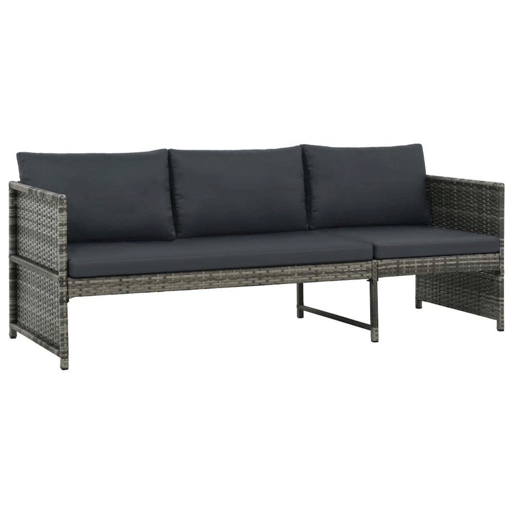 Garden Sofa Grey, Dark Grey. Picture 4