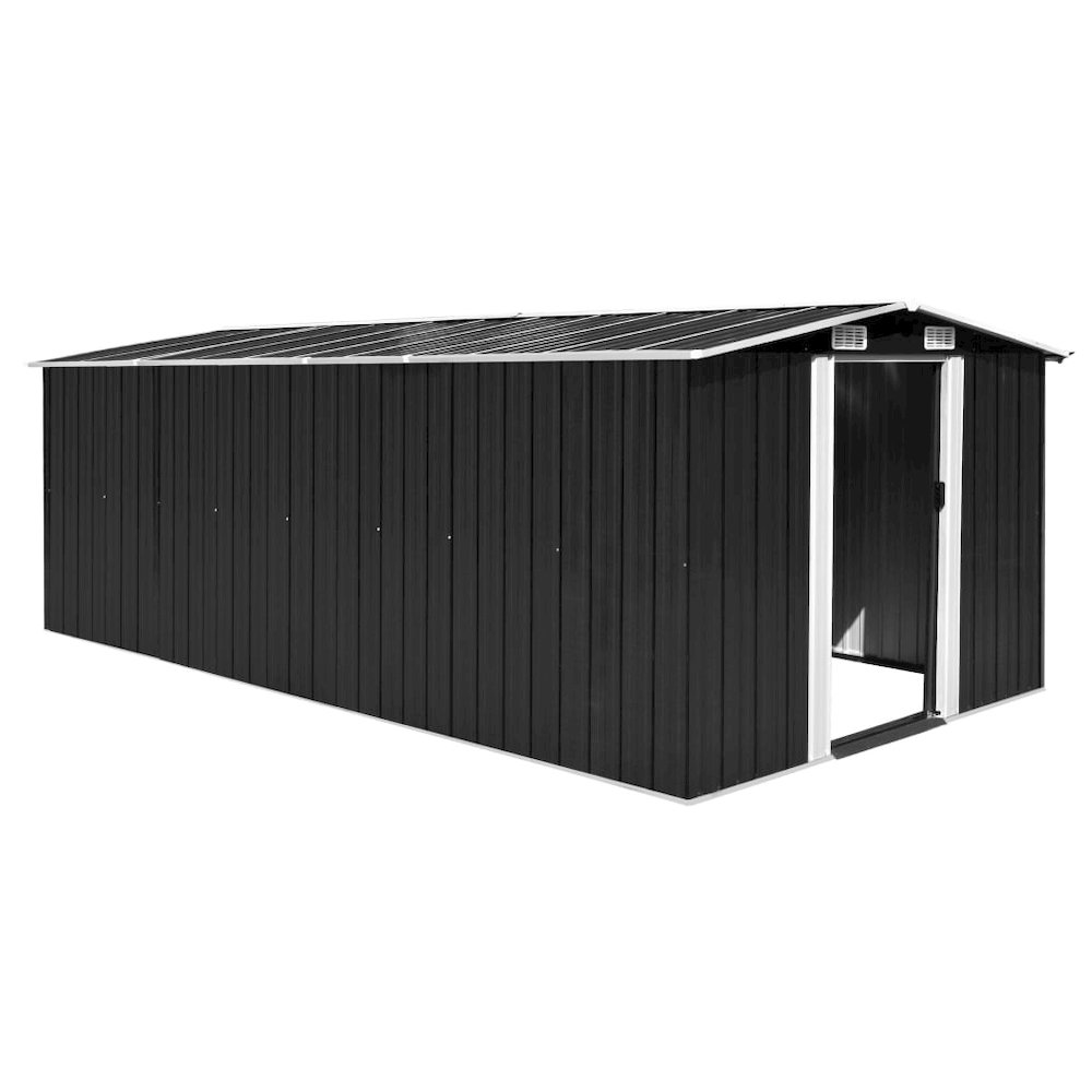 Garden Shed Anthracite Galvanized Steel Large Garden Shed. Picture 1