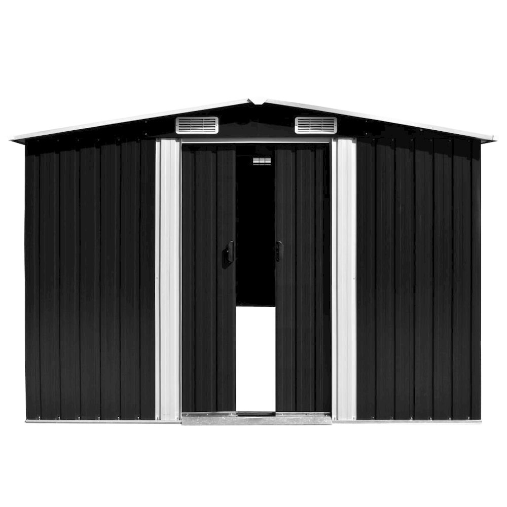 Garden Shed Anthracite Galvanized Steel Large Garden Shed. Picture 2