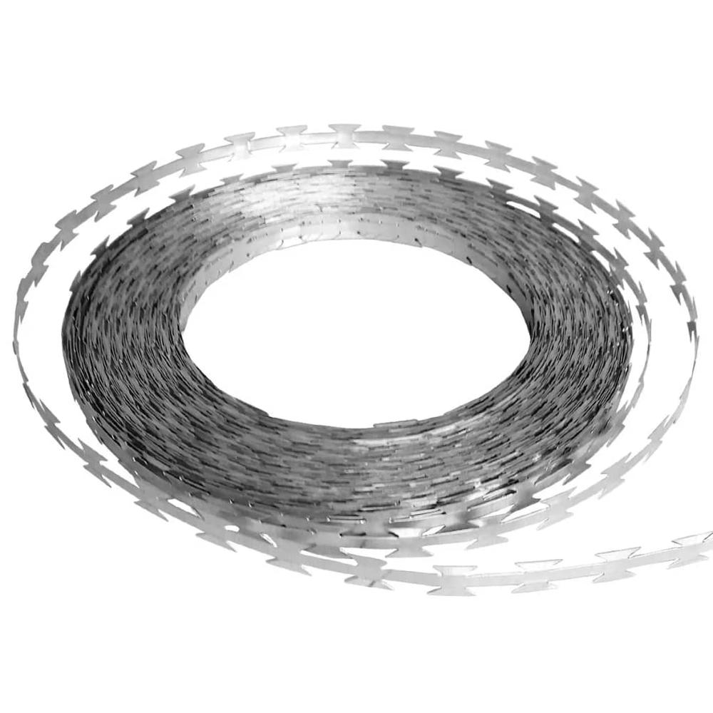 Razor Concertina Wire Galvanized Steel 1640.4'. Picture 2
