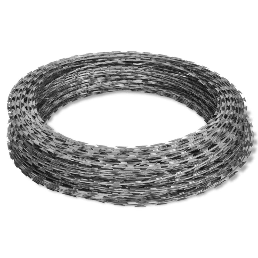Concertina Razor Wire Galvanized Steel 984.3'. Picture 1