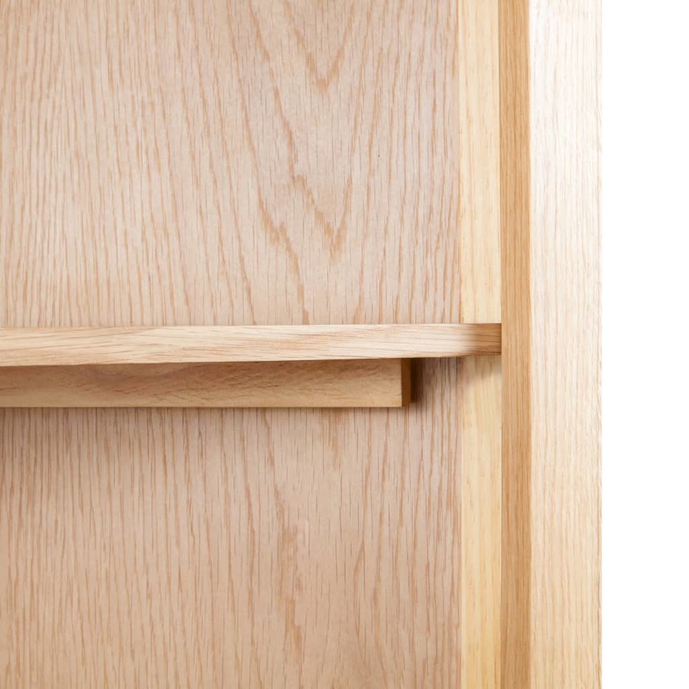 Corner Cabinet Brown Solid oak wood and MDF with oak veneer Medium. Picture 5