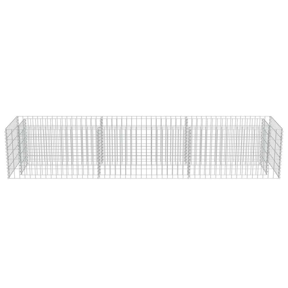 Gabion Raised Bed Silver Galvanized Steel Large Durable. Picture 5