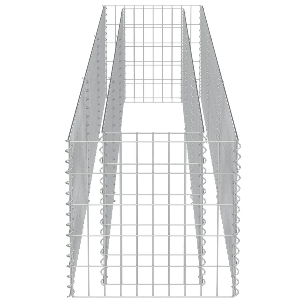 Gabion Raised Bed Silver Galvanized Steel Large Durable. Picture 6