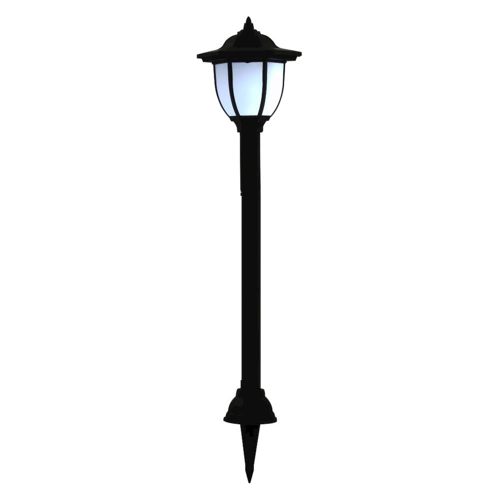 Solar Lamp Set of 3 Black Polypropylene Standard Solar. Picture 4