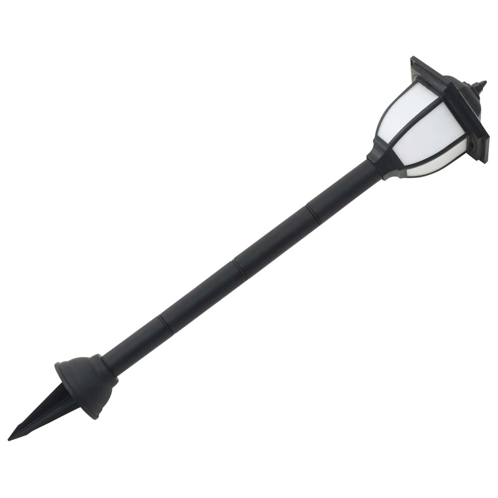Solar Lamp Set of 3 Black Polypropylene Standard Solar. Picture 6