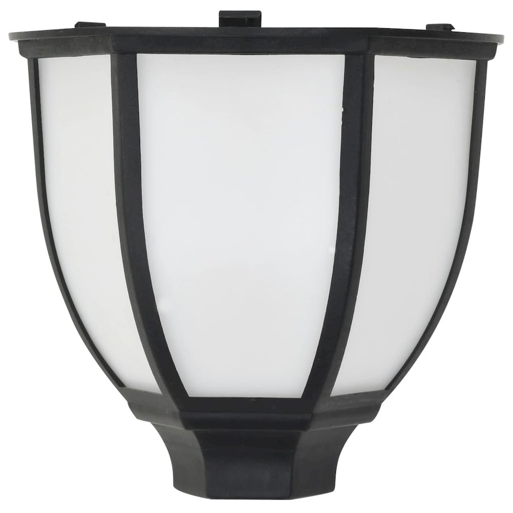 Solar Lamp Set of 3 Black Polypropylene Standard Solar. Picture 7