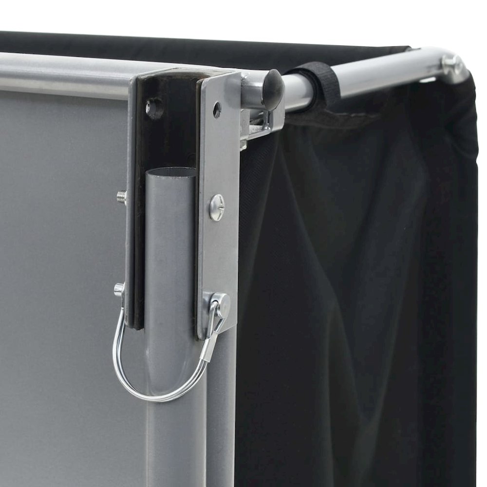 vidaXL Bike Cargo Trailer Black and Yellow 65 kg, 91684. Picture 5