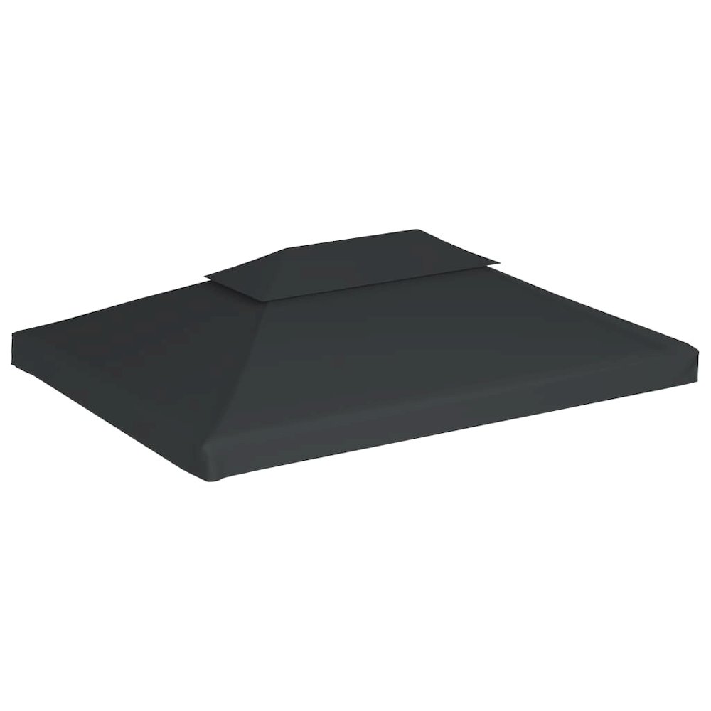 Gazebo Top Cover Anthracite Polyester with PVC coating. Picture 2