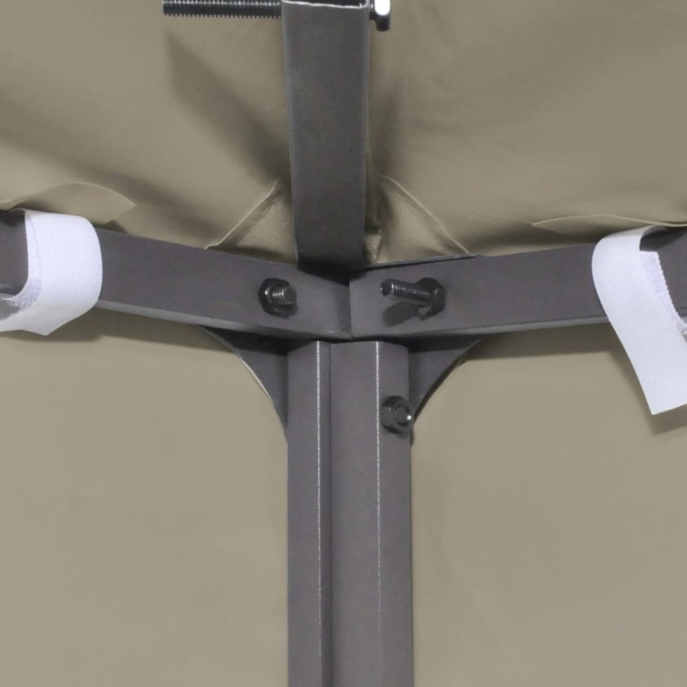 Gazebo Top Cover Beige Polyester with PVC coating 9.8 x 9.8 feet. Picture 4
