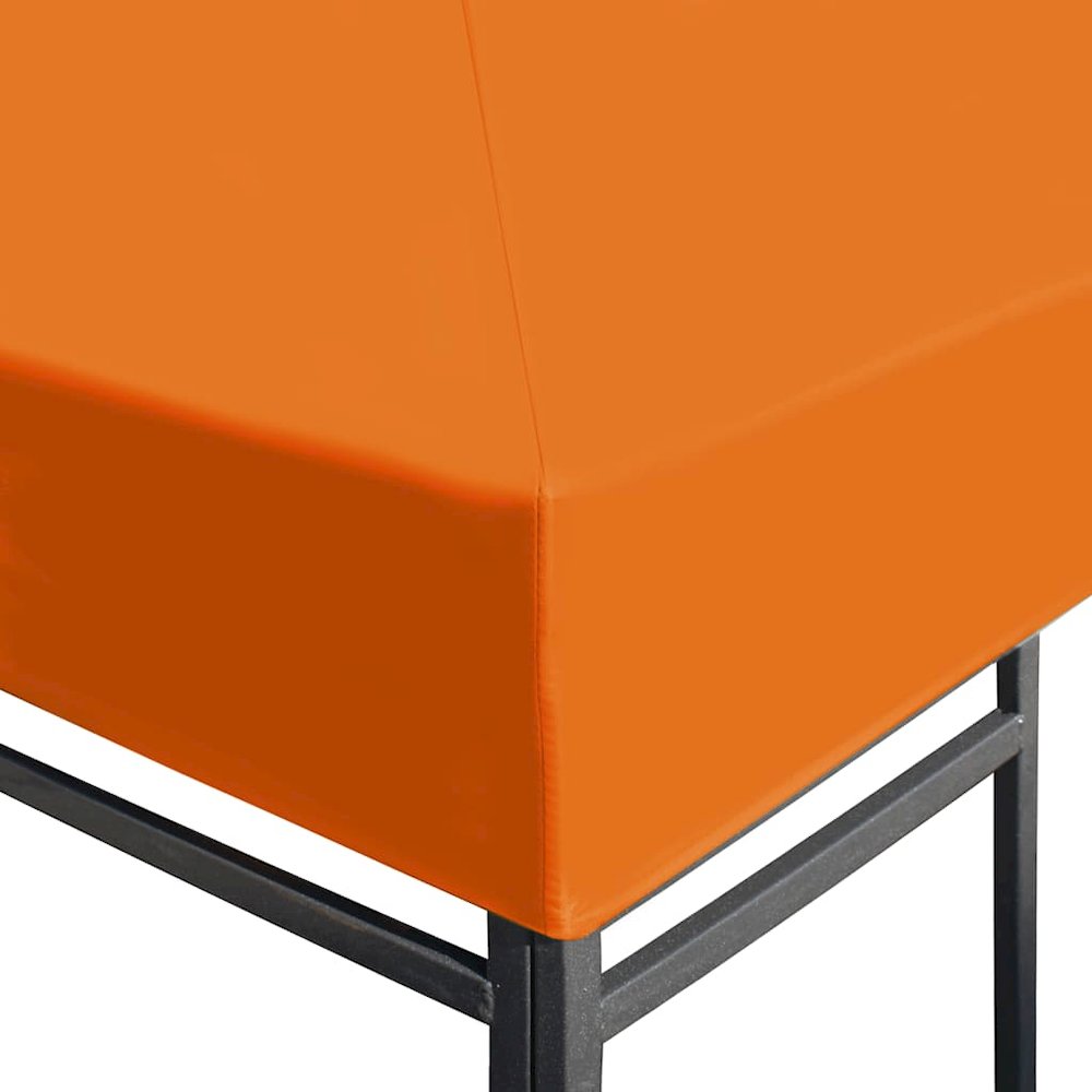 Gazebo Top Cover Orange Polyester with PVC coating 10x10 feet. Picture 3