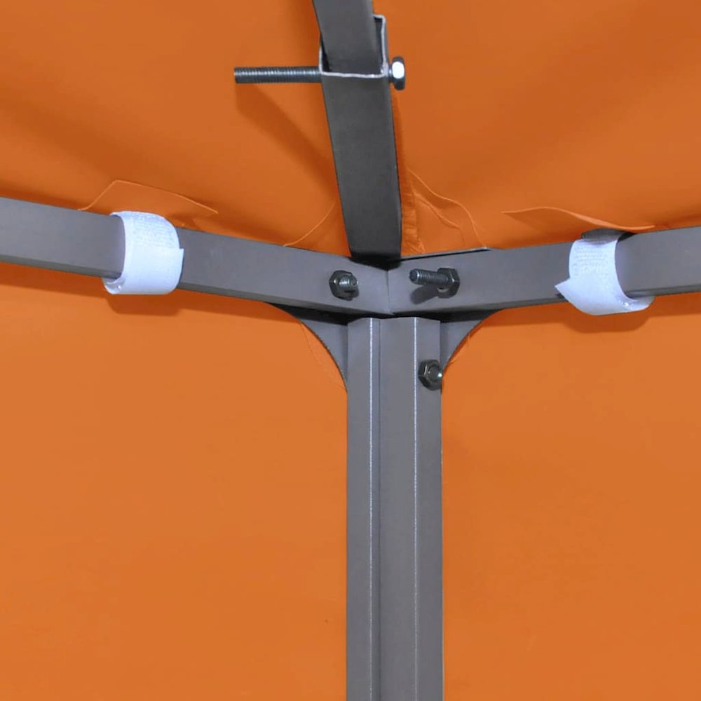 Gazebo Top Cover Orange Polyester with PVC coating 10x10 feet. Picture 5