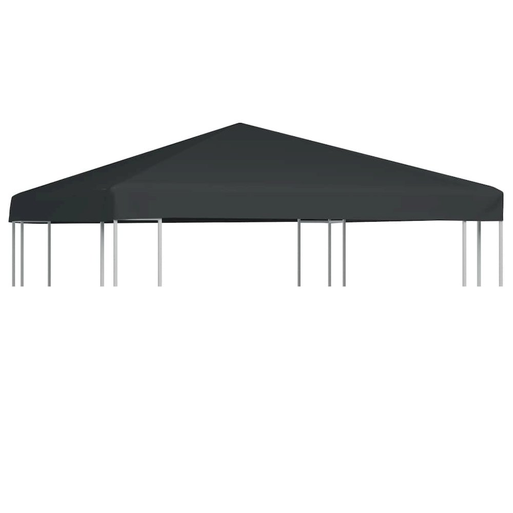 Gazebo Top Cover Grey Polyester with PVC coating 9.8 x 9.8 ft. Picture 1