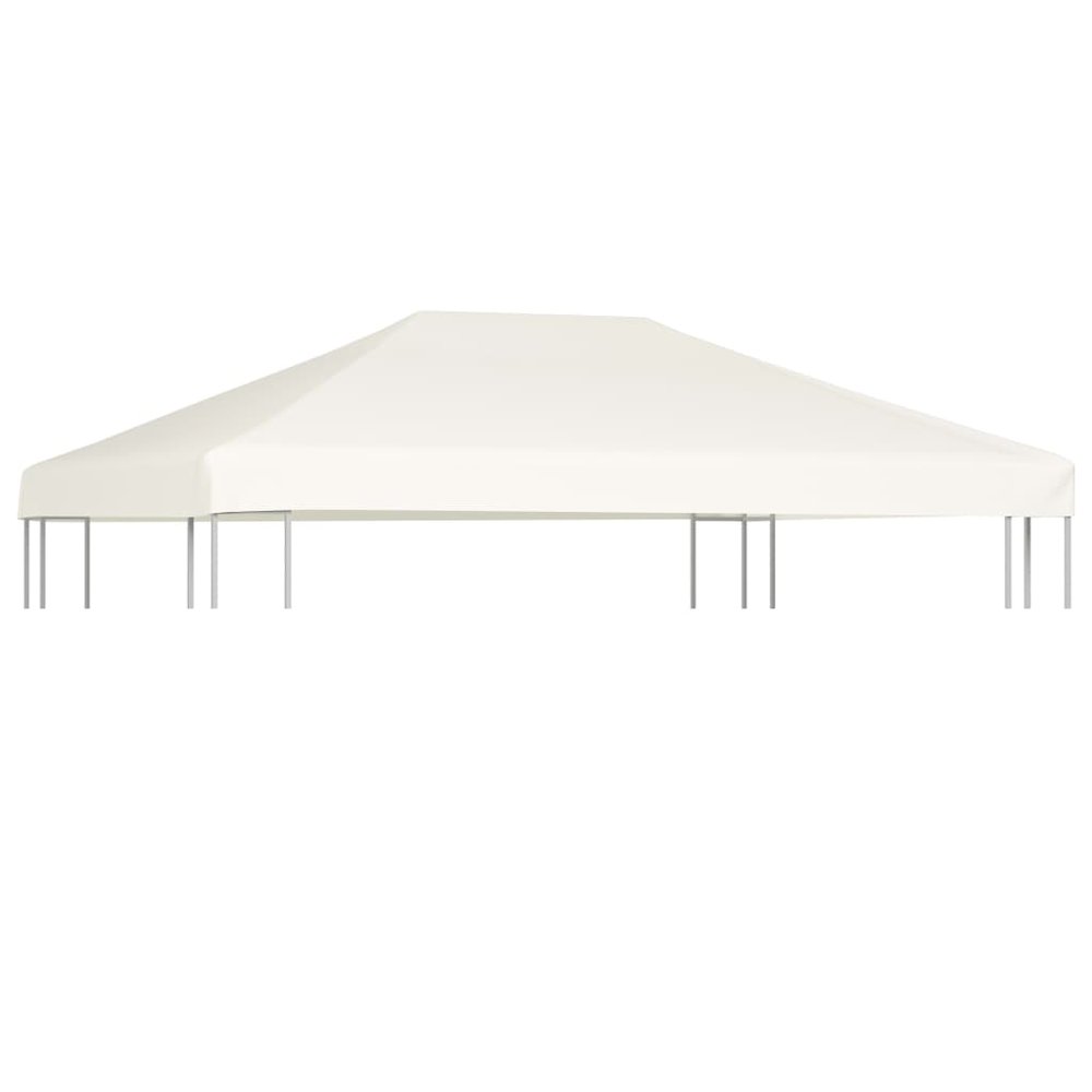 Gazebo Top Cover Cream White Polyester with PVC coating. Picture 2