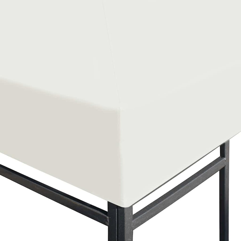 Gazebo Top Cover Cream White Polyester with PVC coating. Picture 3
