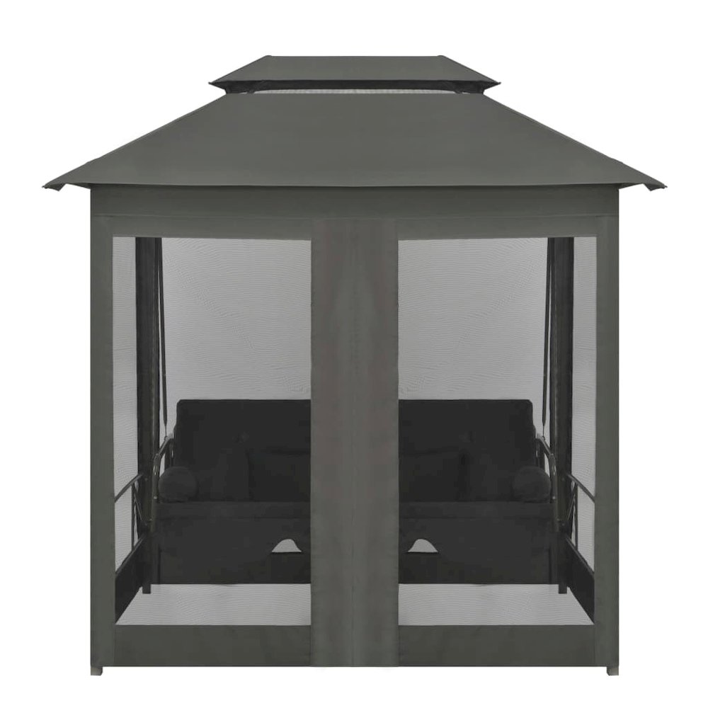 Hammock Anthracite Powder-coated steel, Polyester Extra Large. Picture 5