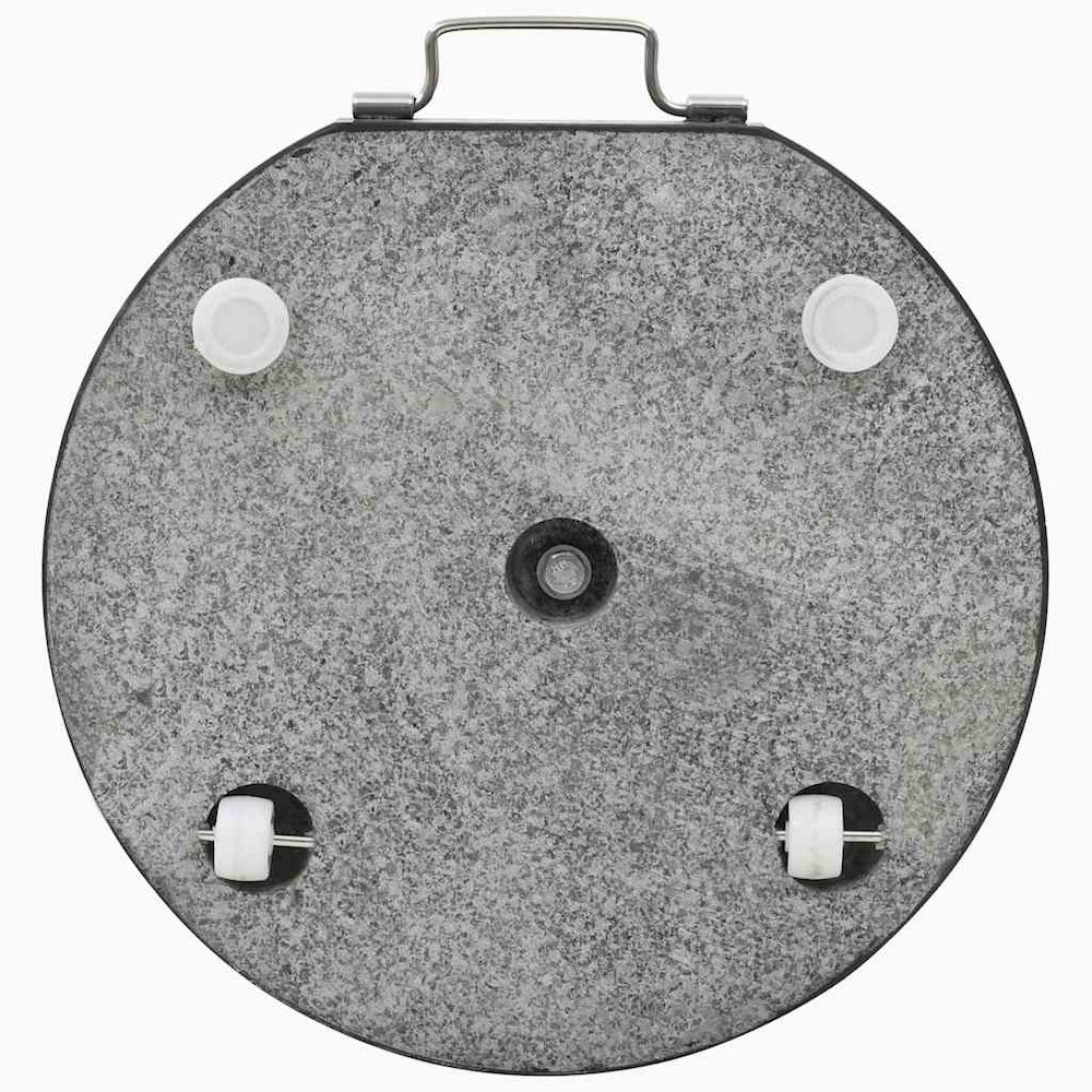 Umbrella Base Black Granite Medium Umbrella Base Round Modern. Picture 6