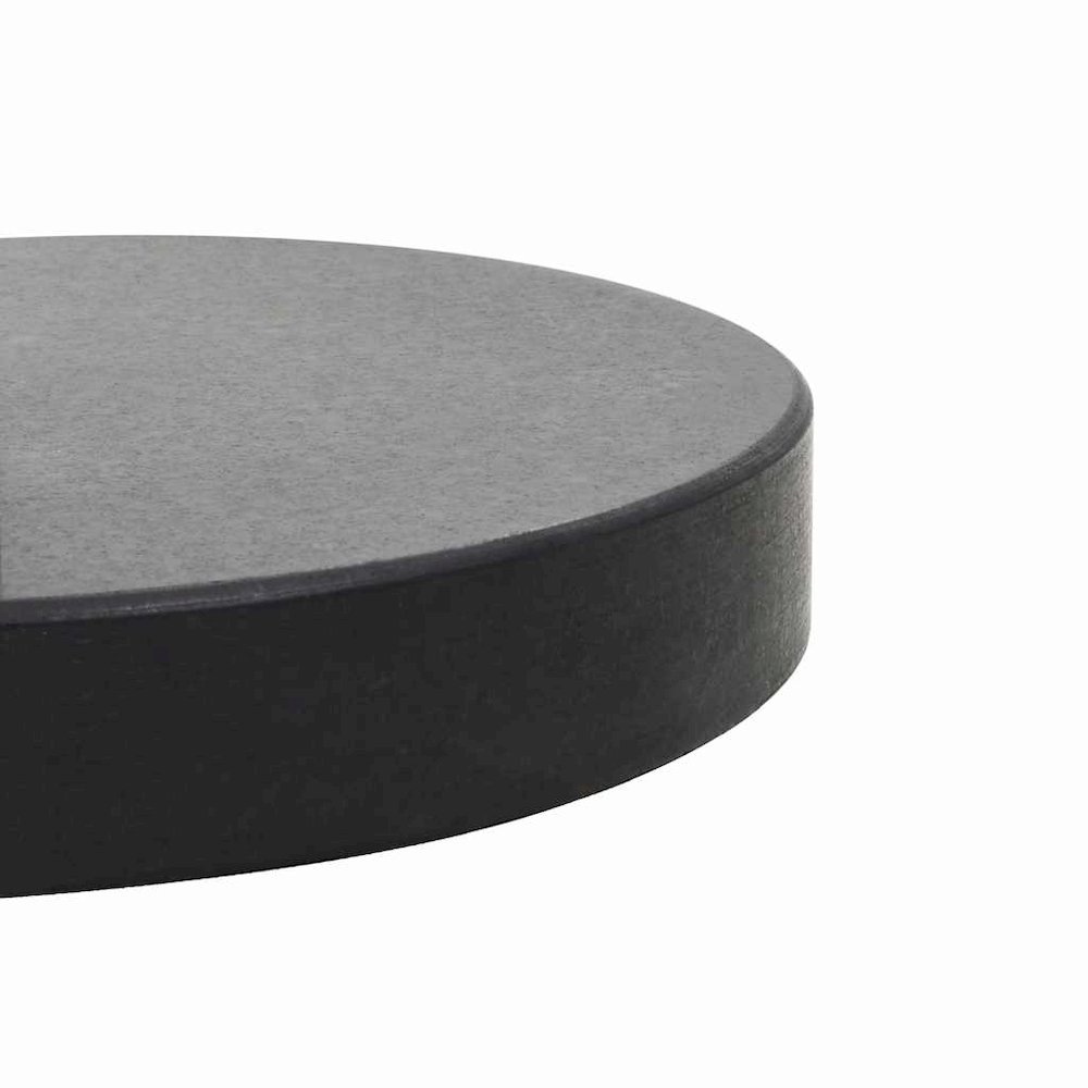 Umbrella Base Black Granite Medium Umbrella Base Round Modern. Picture 8