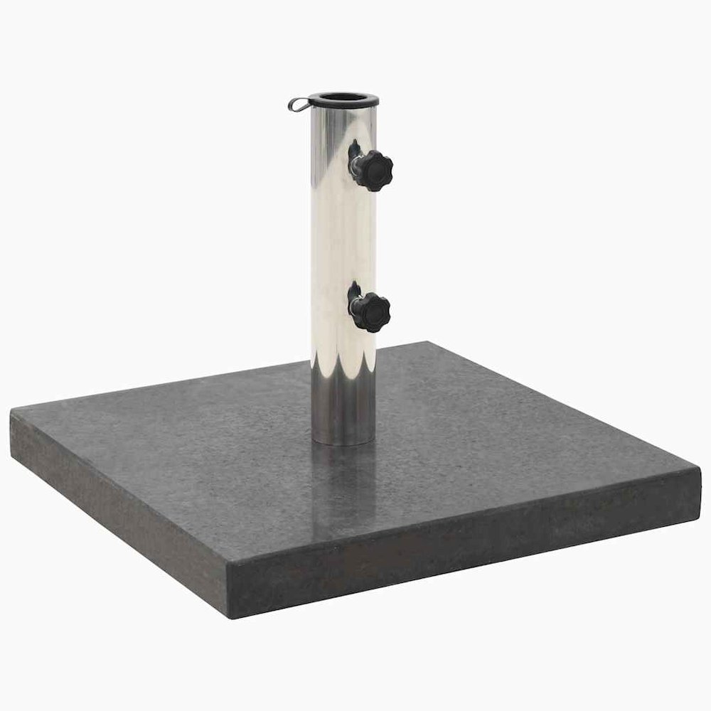 Parasol Base Black Granite 17.7 in x 17.7 in base Parasol Base. Picture 1