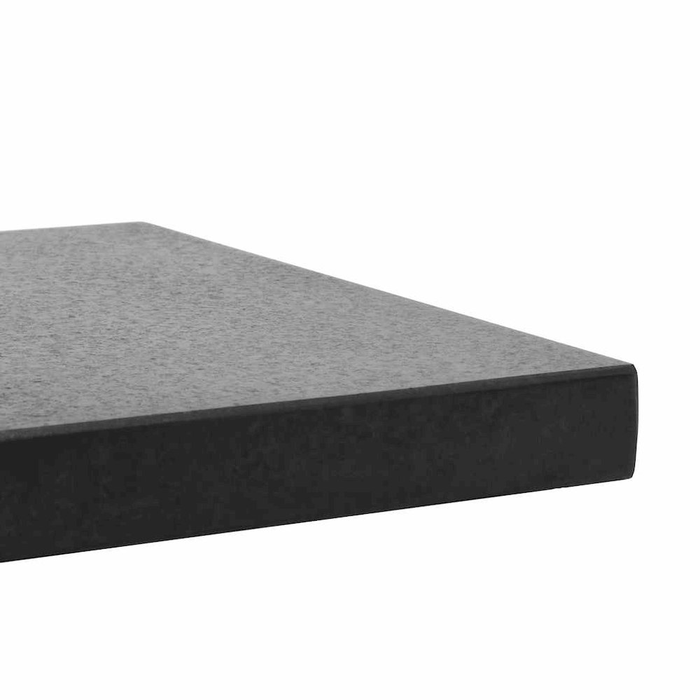 Parasol Base Black Granite 17.7 in x 17.7 in base Parasol Base. Picture 8