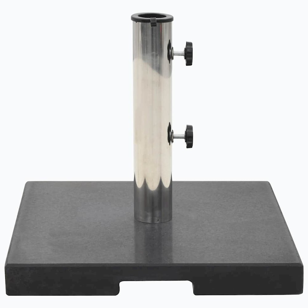 Parasol Base Black Granite, Stainless Steel. Picture 1