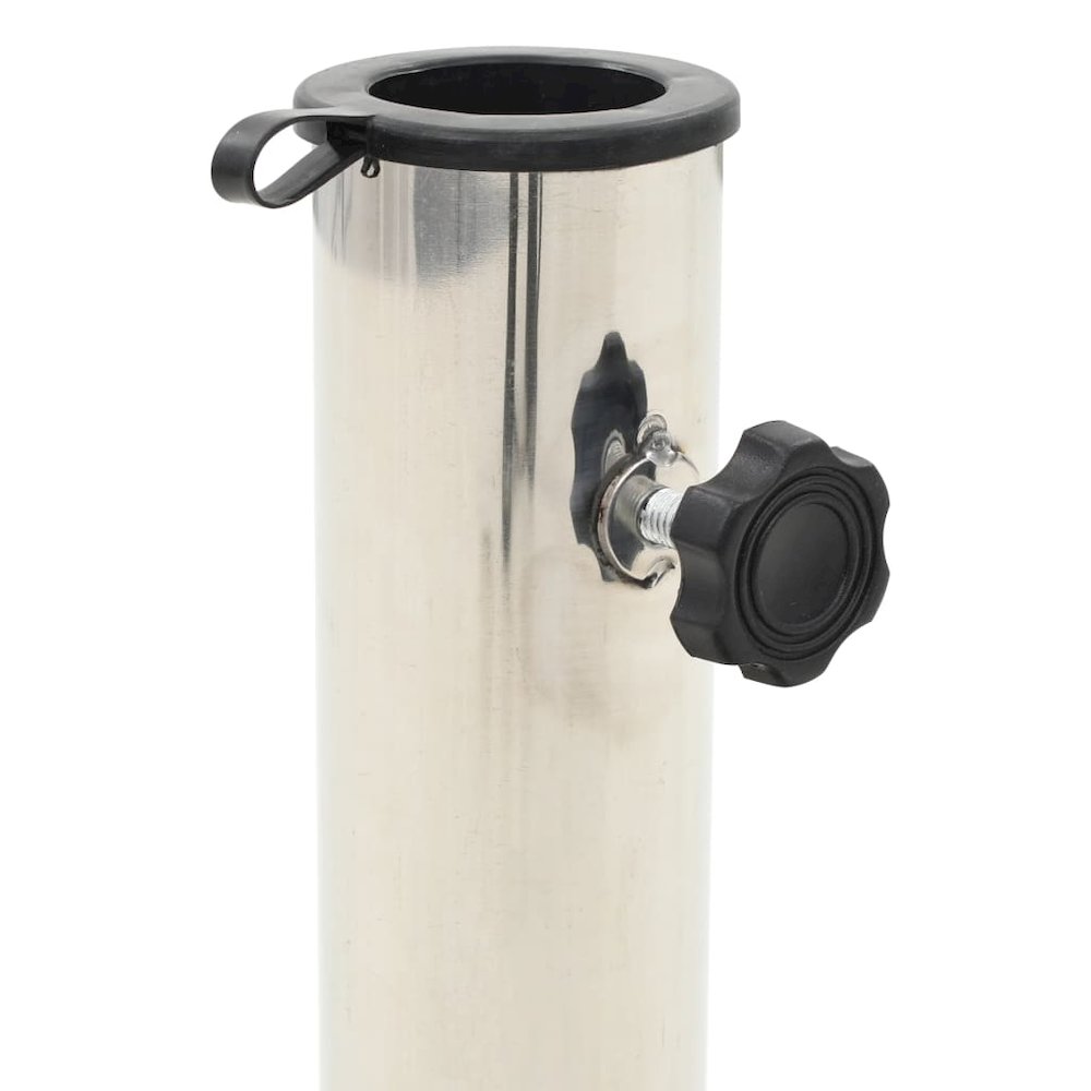 Umbrella Base Black Granite, Stainless Steel Standard. Picture 2