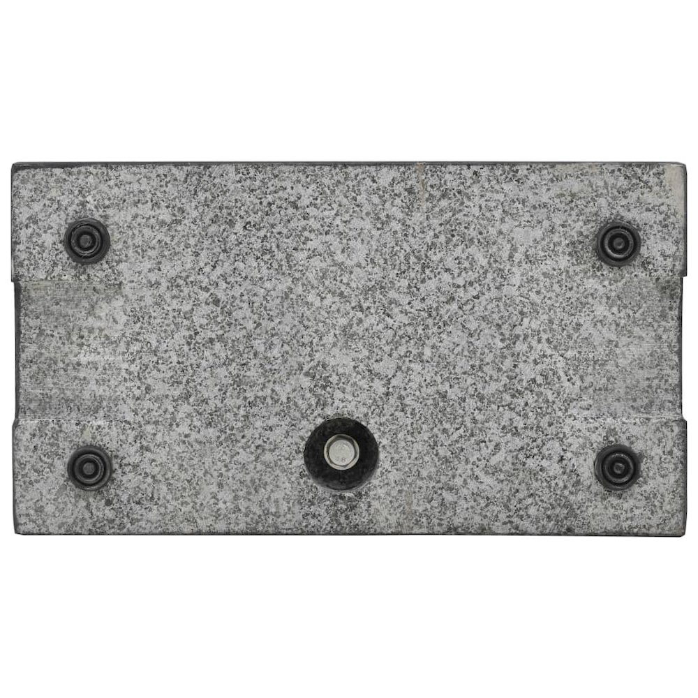 Umbrella Base Black Granite, Stainless Steel Standard. Picture 3