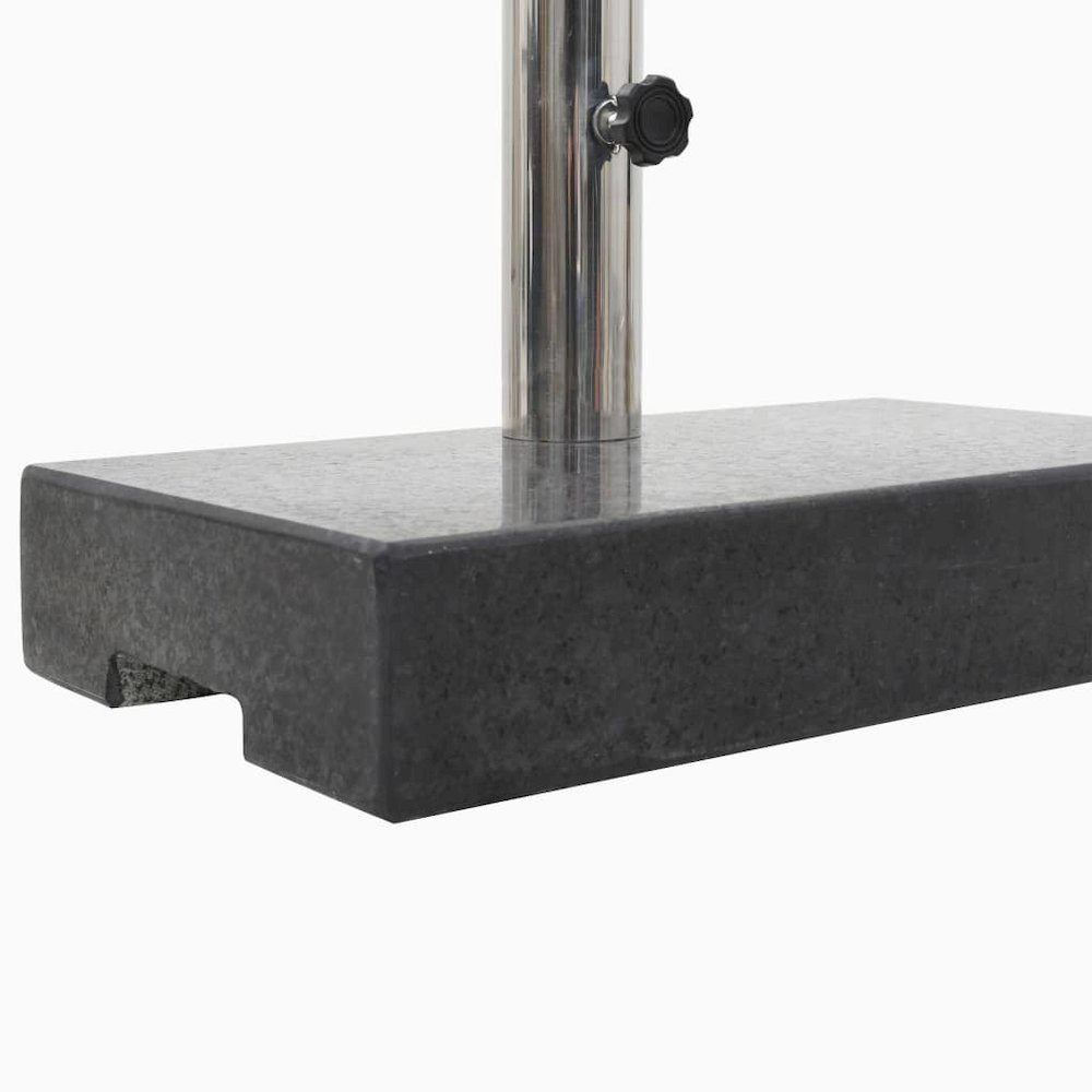 Umbrella Base Black Granite, Stainless Steel Standard. Picture 4