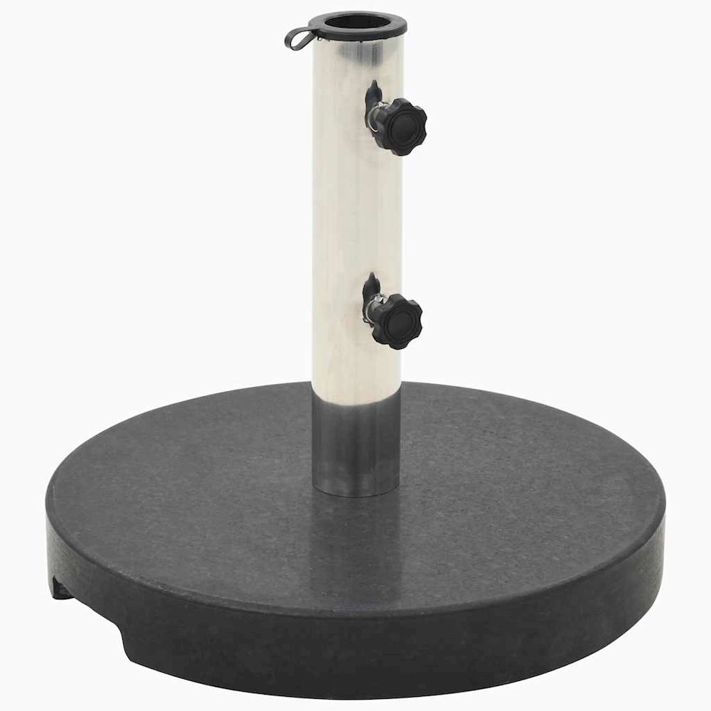 Parasol Base Black Granite and Stainless Steel 44.1 lbs. Picture 1