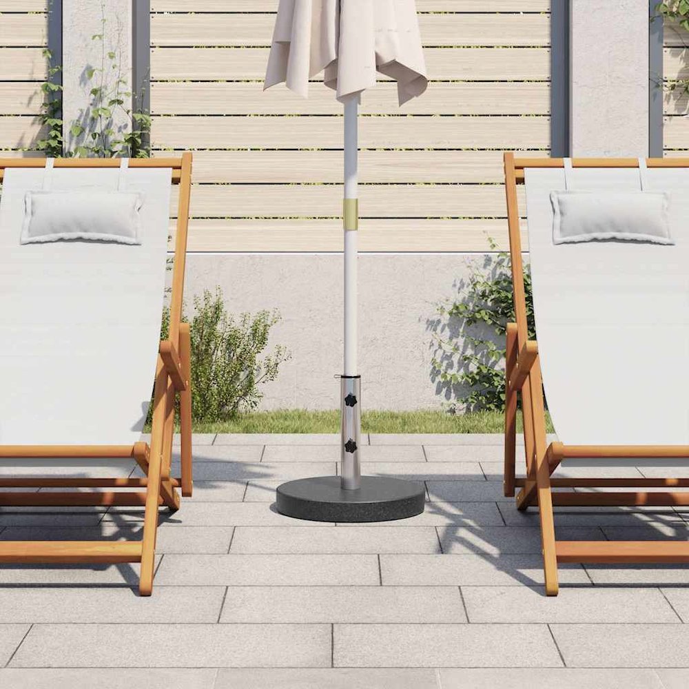 Parasol Base Black Granite and Stainless Steel 44.1 lbs. Picture 3