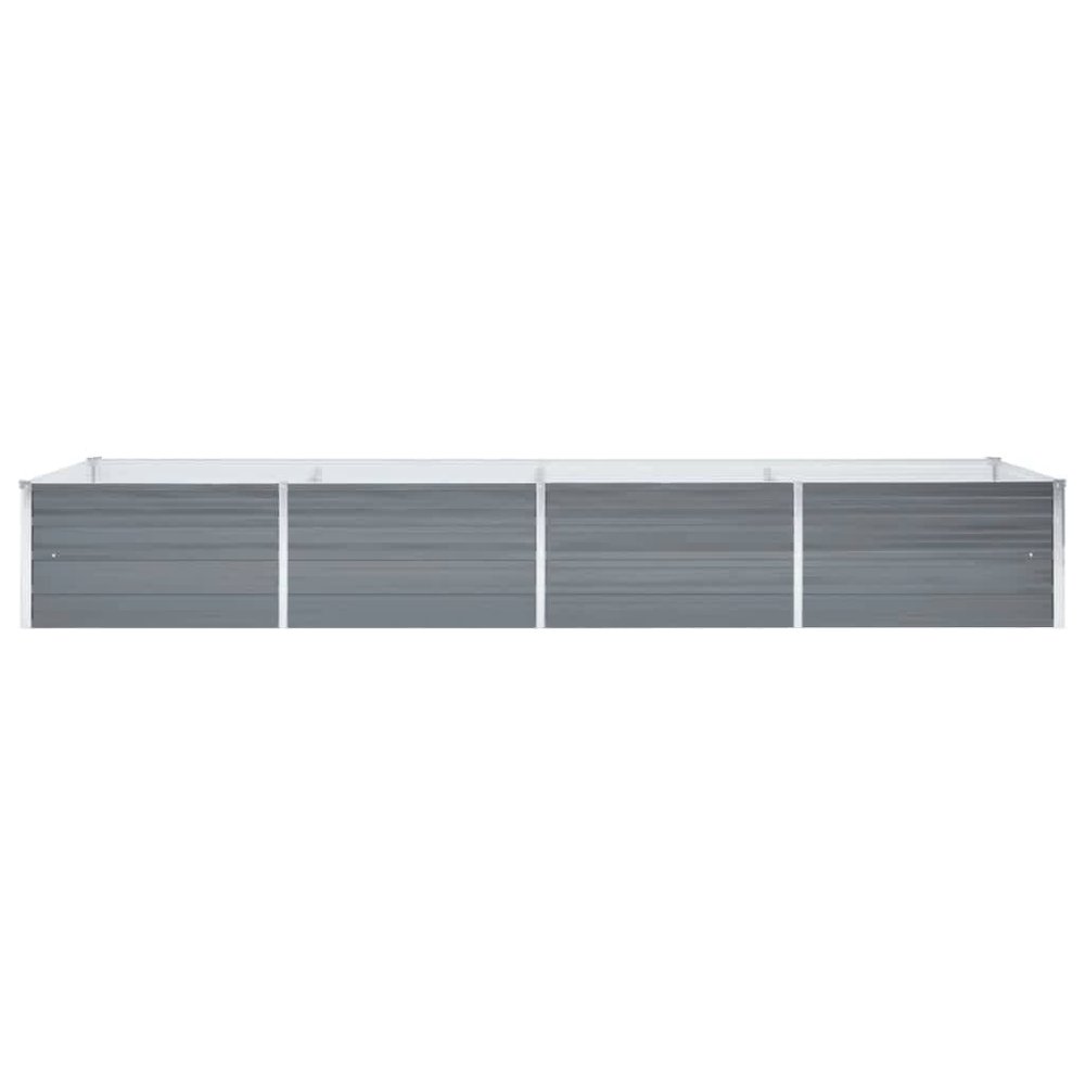 Raised Bed Grey Galvanized steel 126.0 x 31.5 x 17.7 in. Picture 3