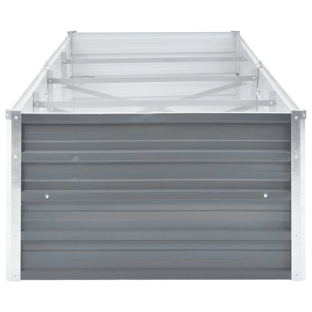 Raised Bed Grey Galvanized steel 126.0 x 31.5 x 17.7 in. Picture 4