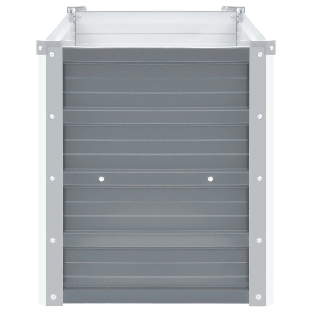 Raised Bed Gray Galvanized steel 39.4 x 15.7 x 17.7 in Raised Bed. Picture 4