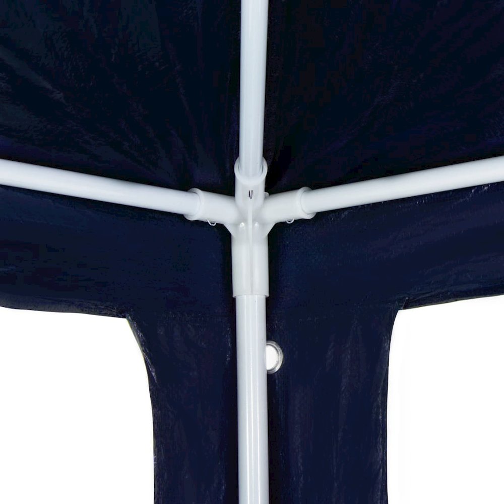 Party Tent Blue Polyethylene Roof and Steel Frame 10x30 ft. Picture 4