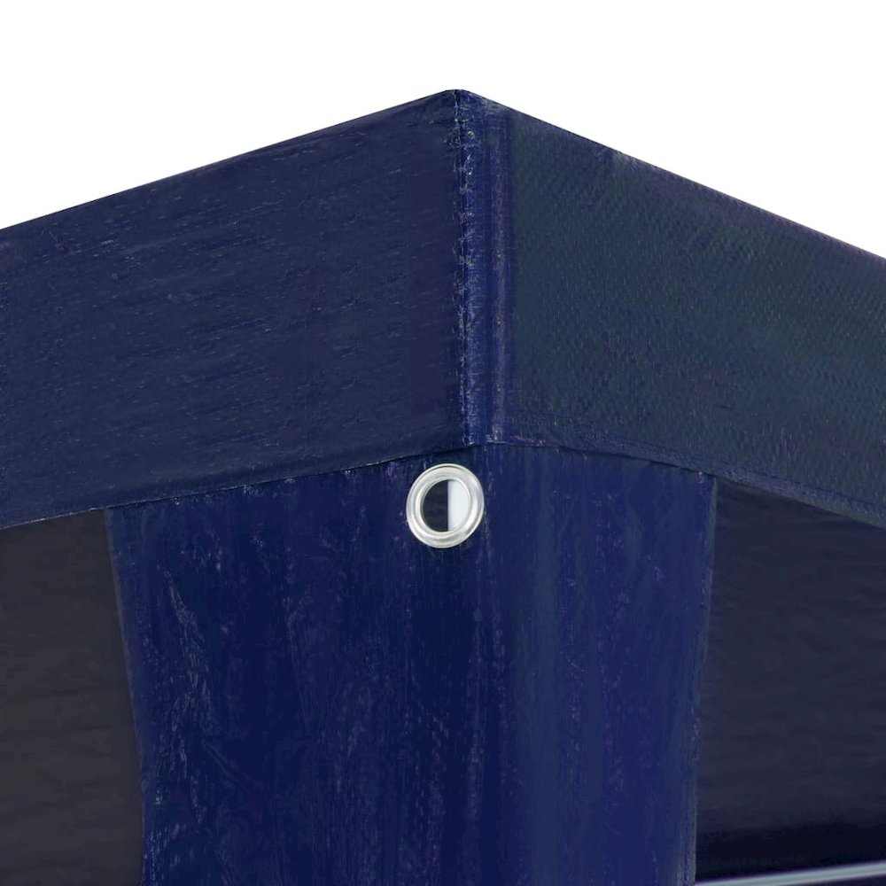 Party Tent Blue Polyethylene Roof and Steel Frame 10x30 ft. Picture 5