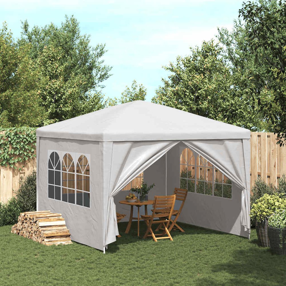 Party Tent 9'10"x9'10" White. Picture 2