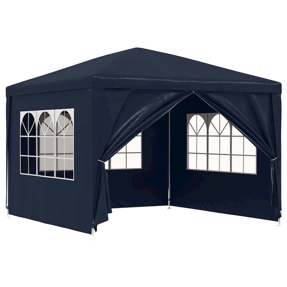 Party Tent Blue Polyethylene roof and side panels. Picture 1