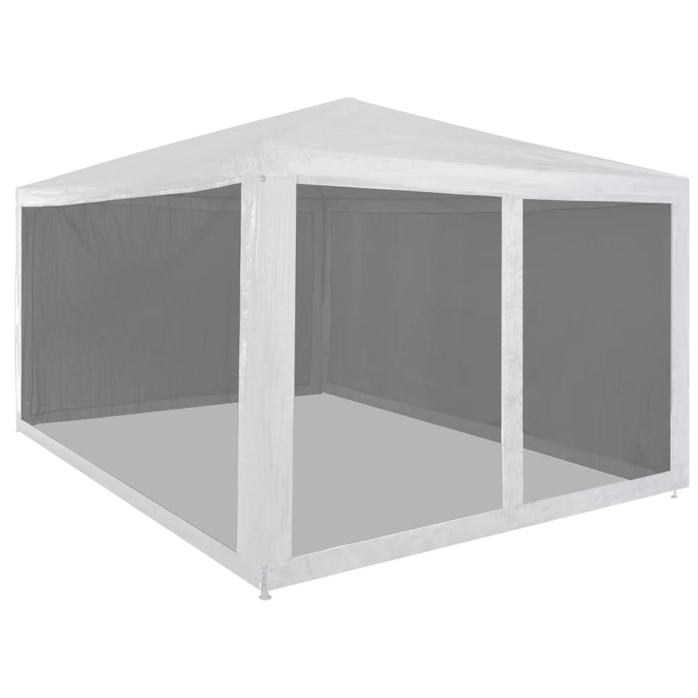 Party Tent White and black Powder-coated steel frame Large. Picture 1