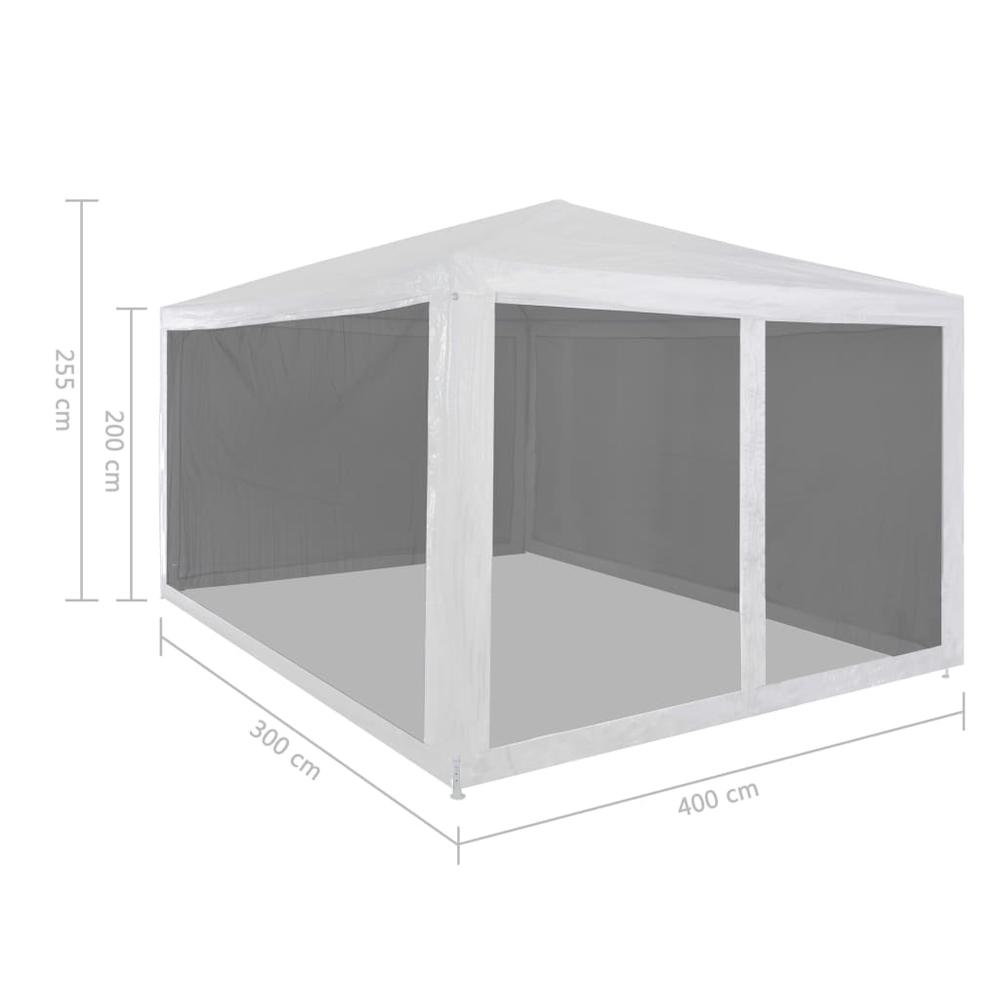 Party Tent White and black Powder-coated steel frame Large. Picture 6