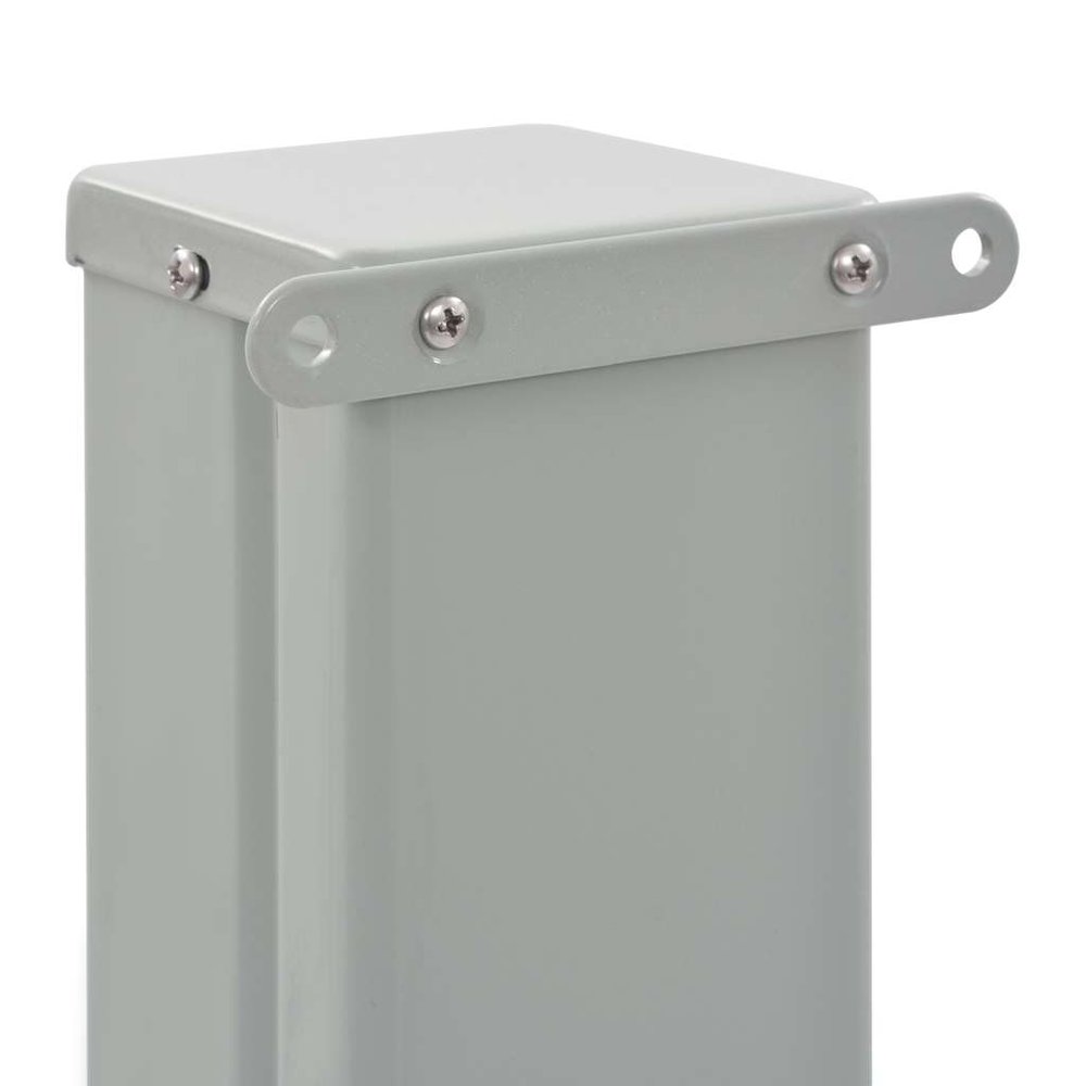 Side Awning Black Screen + Grey Stand Polyester, Powder-Coated Iron. Picture 8