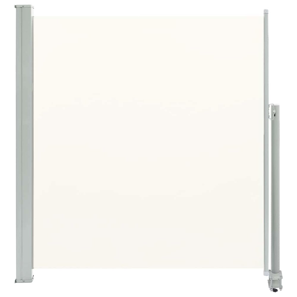 Side Awning Cream screen, Grey stand. Picture 1