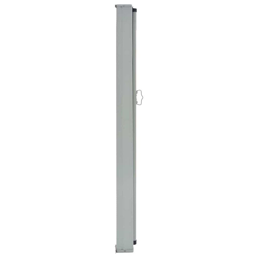 Side Awning Gray Polyester 55.1 x 118.1 in Retractable. Picture 3