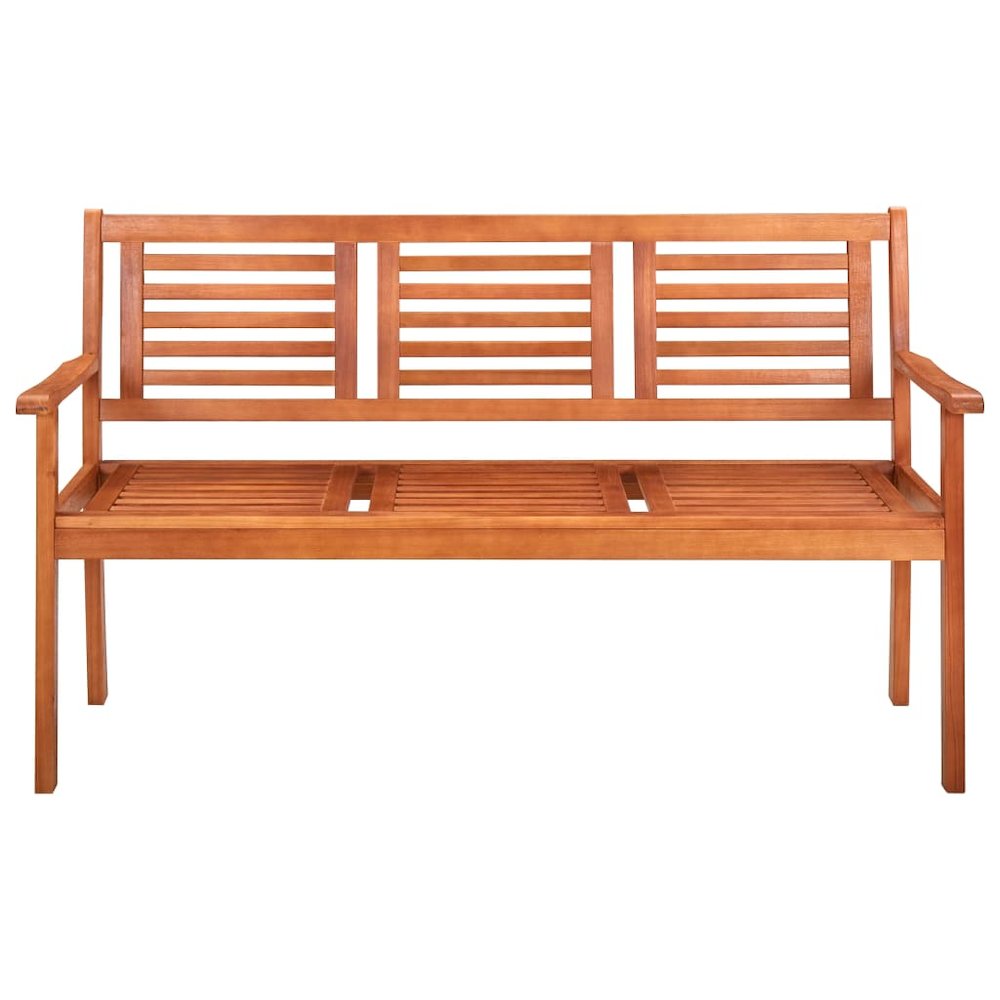 Bench Natural Brown Solid Eucalyptus Wood Large Durable. Picture 2