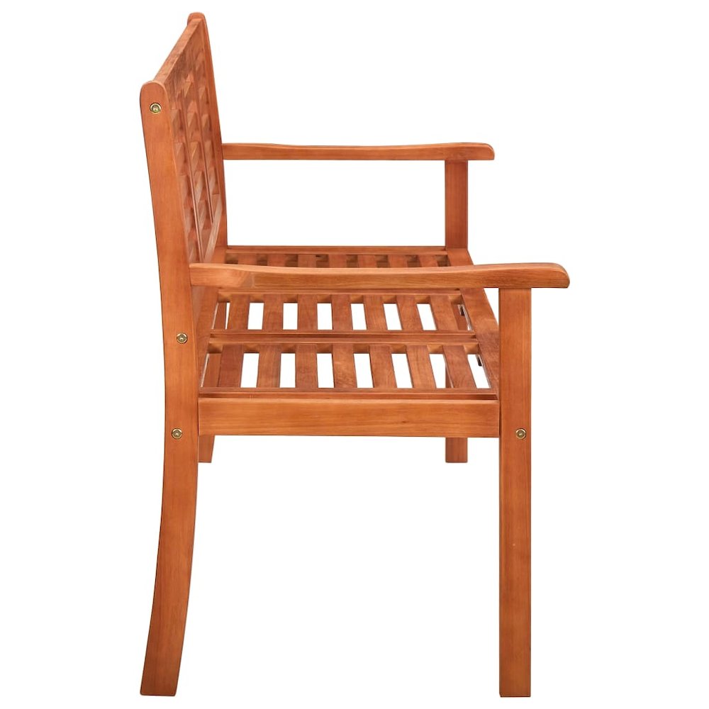 Bench Natural Brown Solid Eucalyptus Wood Large Durable. Picture 4